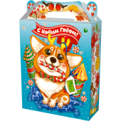 Подарок кот и корги