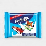 Шоколад Babyfox тонкий молочная начинка 12г КДВ